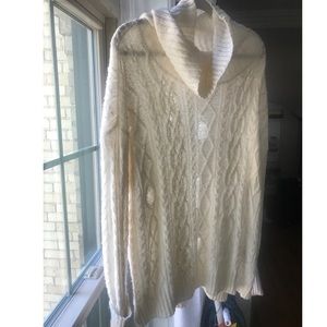 Free People | Oversized Knitted Turtleneck Sweater